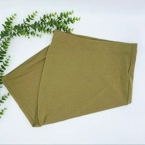 Forever 21 Army Green Bodycon Midi Skirt in size Small